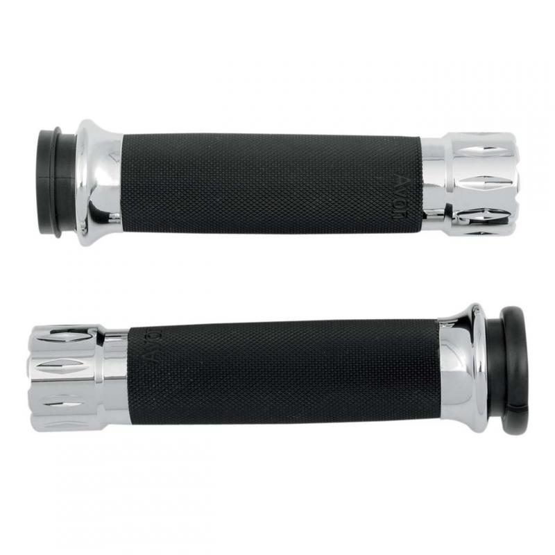 Poignées Avon custom grips Rival tirage électronique Road King 08-20