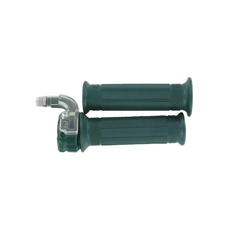 Poignées de gaz mini Targa métal verte