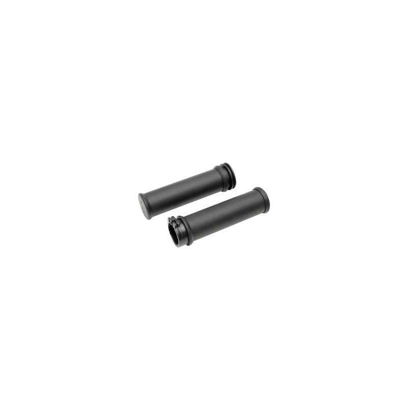 Poignées Drag Specialties type origine tirage à câble Twin-Cam 99-17 caoutchouc noir