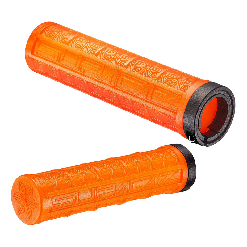 Poignées Supacaz Grizips orange fluo
