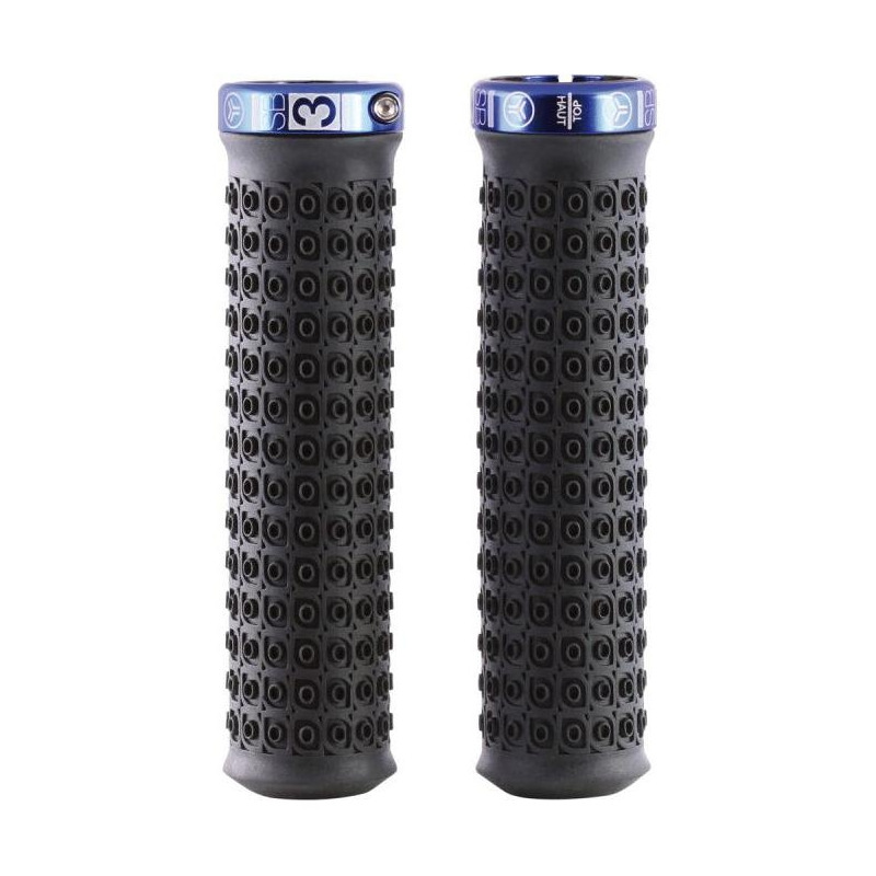 Poignées VTT 130mm SB3 Kraken noir/bleu