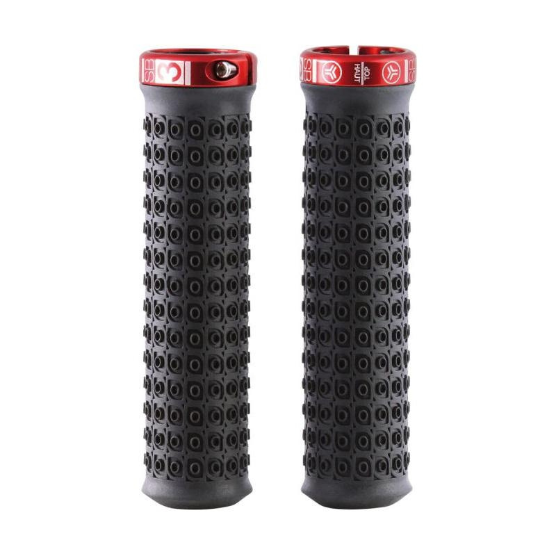 Poignées VTT 130mm SB3 Kraken noir/rouge