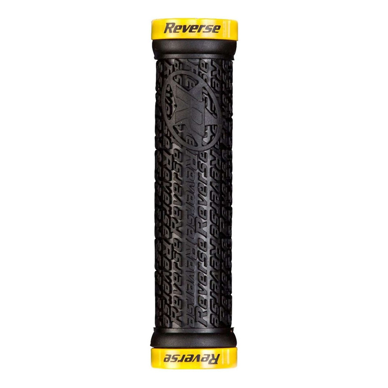 Poignées VTT Reverse Stamp Lock-On Ø 30mm jaune