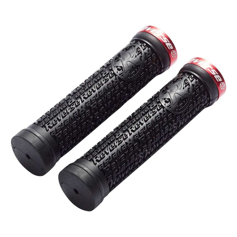 PoignÃ©es VTT Reverse Stamp Single Lock Ã  30mm rouge