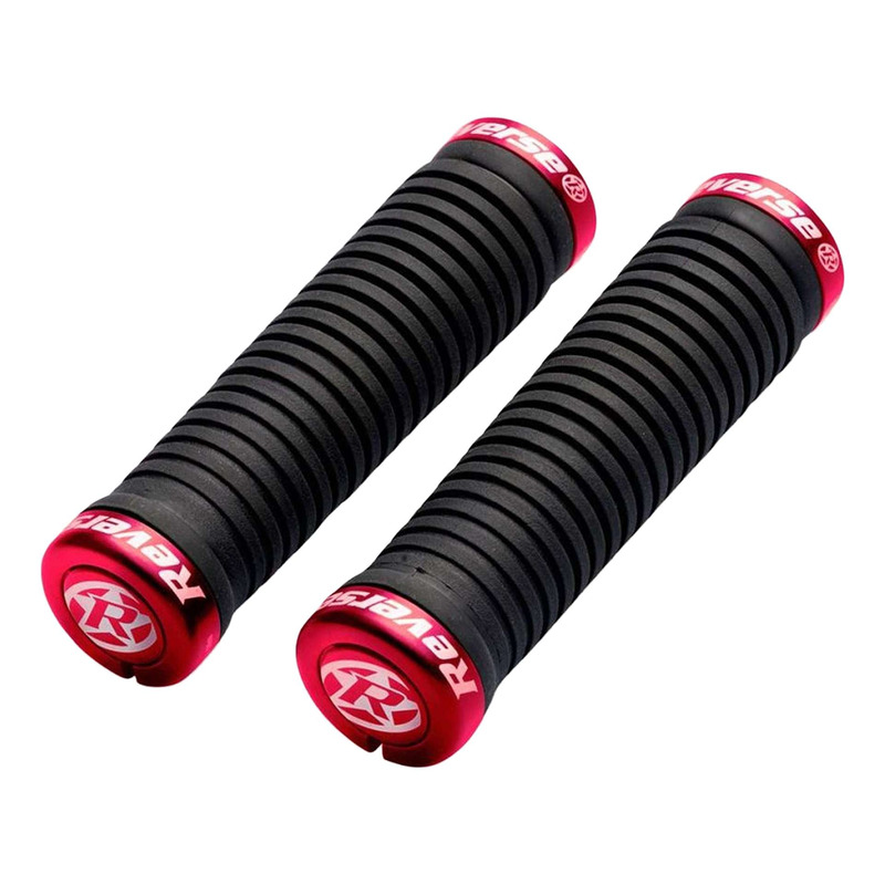 PoignÃ©es VTT Reverse Taper Conique Ã  30/34mm rouge