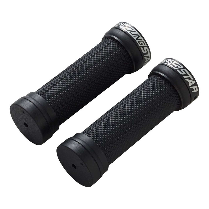 PoignÃ©es VTT Reverse Youngstar Lock-On Ã  28mm noir