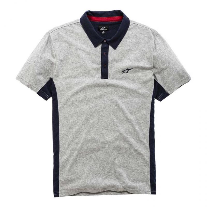 Polo Alpinestars Championship gris heather/navy- XL