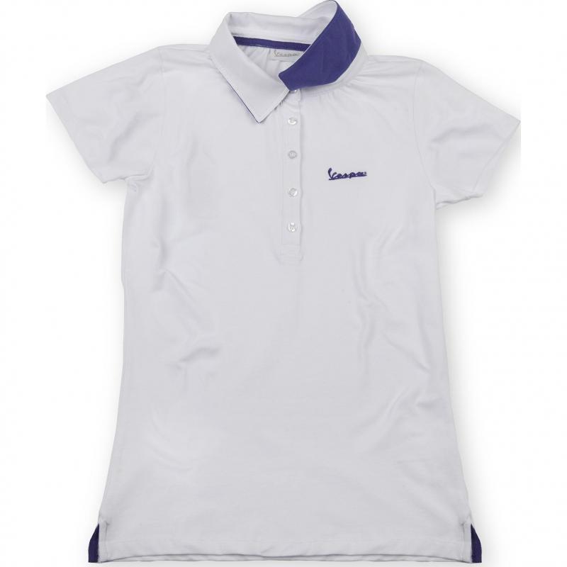 Polo femme Vespa Colours blanc- S