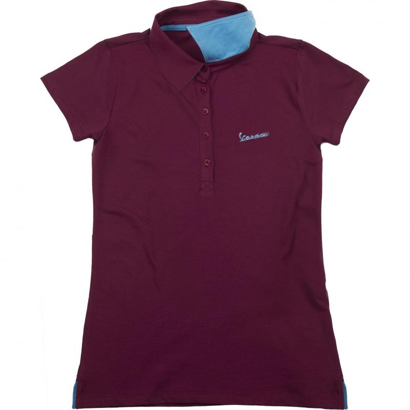 Polo femme Vespa Colours bordeaux- S