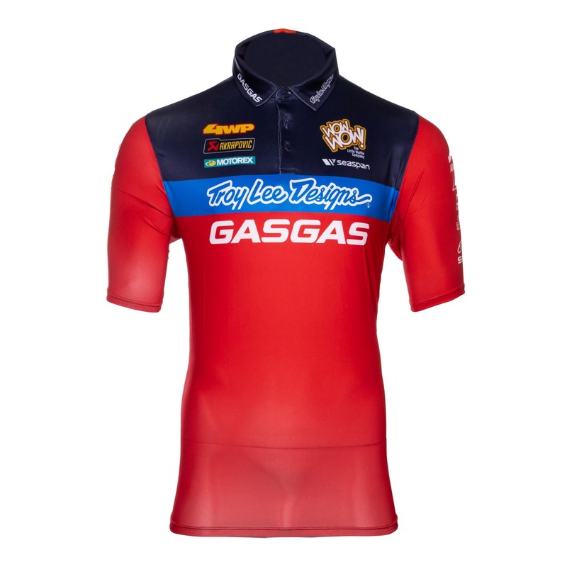 Polo Troy Lee Designs Gas Gas Team Pit rouge- S