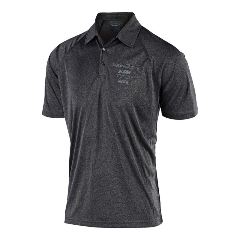 Polo Troy Lee Designs KTM Team heather charcoal- S