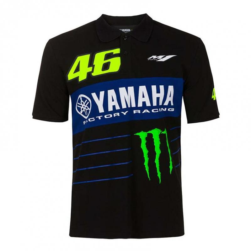Polo VR46 Dual Sponsors noir 2020- S