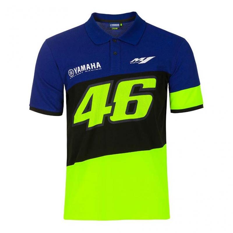 Polo VR46 Racing Yamaha bleu/noir/jaune- S