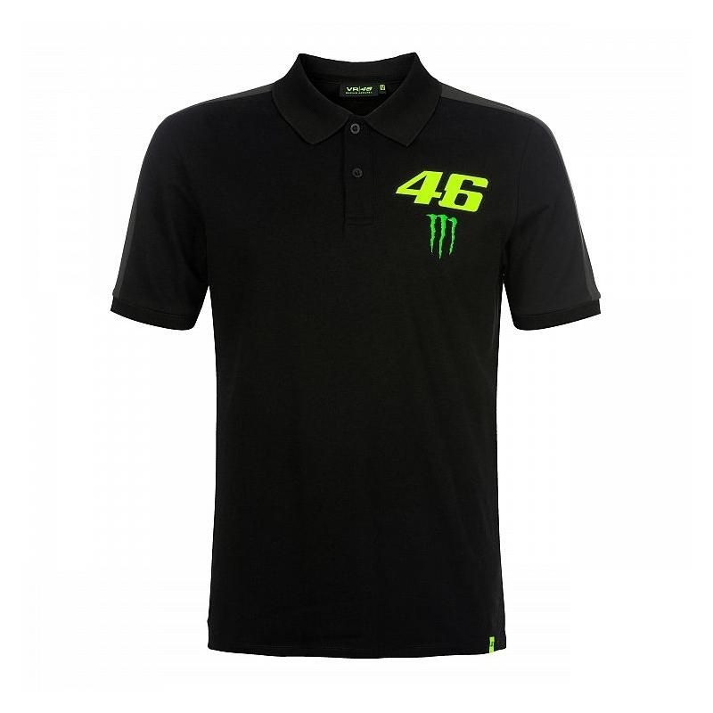 Polo VR46 Valentino Rossi Monster Dual noir 2019
