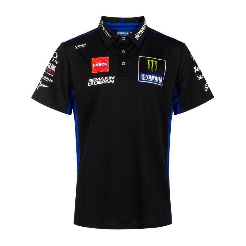 Polo Yamaha Factory Réplica 2021 noir/bleu- S