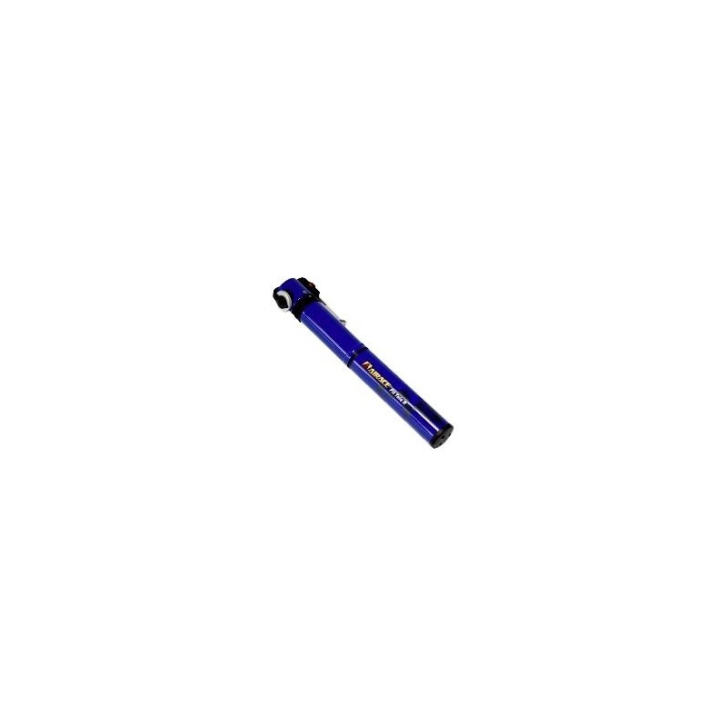 Pompe à main Airace Fit Tele R (7 bars) bleu Ø20mm Presta/Schrader et Dunlop