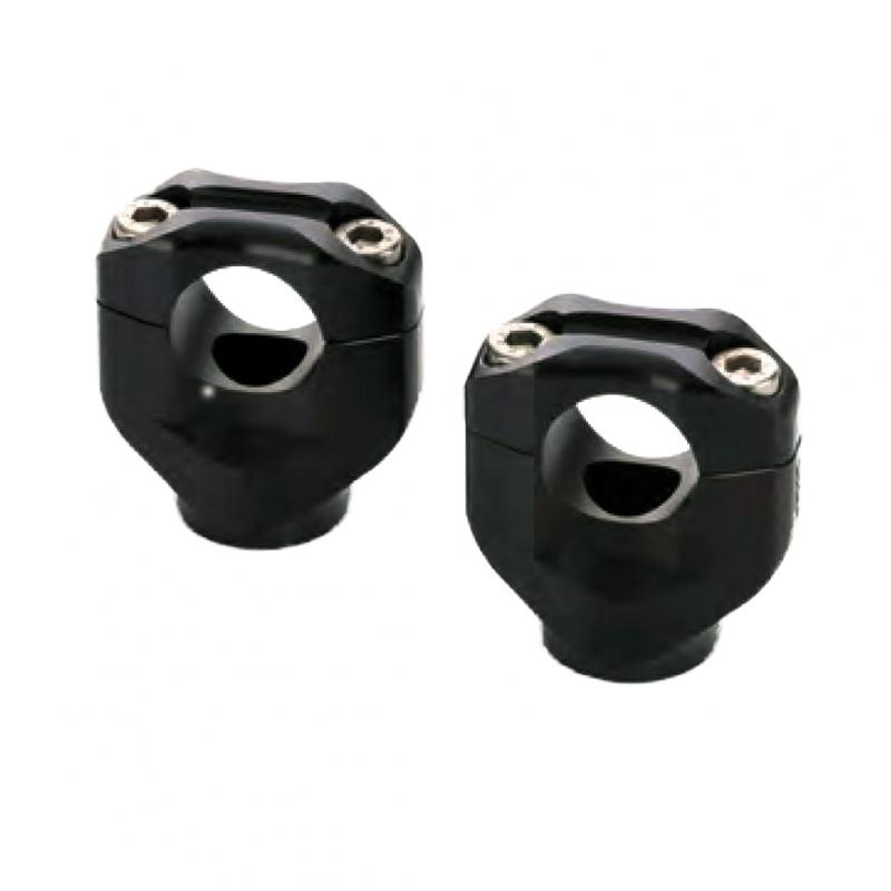 Pontet de guidon LSL Black Bar Mounts noir Ø 25 mm Yamaha MT-07 14-16