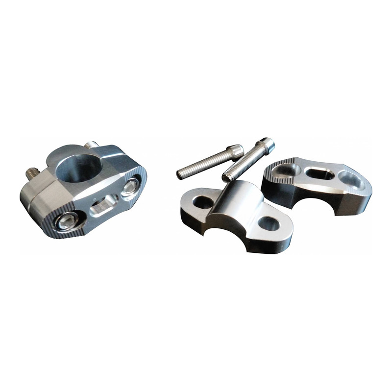 Pontet Racing Moto Technology Ø28mm rehausse 10mm gris alu