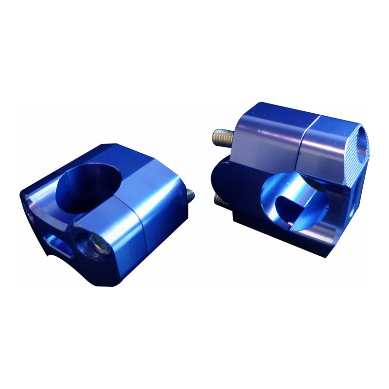 Pontet Racing Moto Technology Ø28mm rehausse 20mm bleu