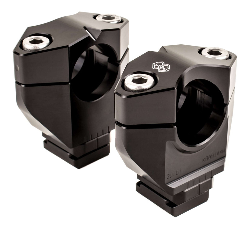 Pontets de guidon Ø28 ajustables +/- 25mm Gilles Tooling 2DGT KTM Super Adventure 1290 20-24 noir