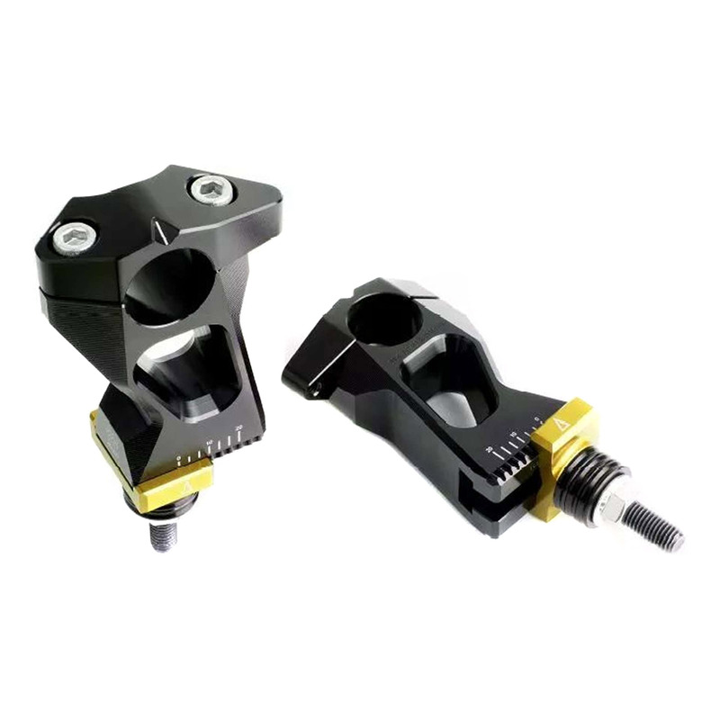 Pontets de guidon Ø28 ajustables +/- 25mm max Gilles Tooling 2DGT Yamaha MT-09 Tracer 15-20 noir/or