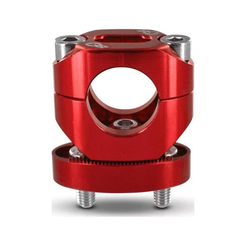 Pontets de guidon rouge Ø 28.6 racing S3 réglable +13mm