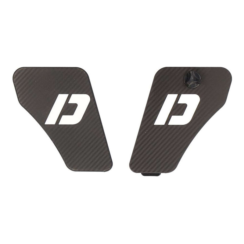 Porte boîte à outils Doppler pour Peugeot 103 MVL/SP - réservoir 3,7 L - Noir Effet Carbone/Blanc