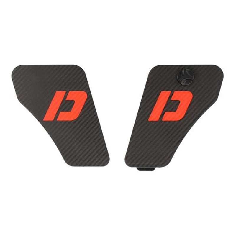 Porte boîte à outils Doppler pour Peugeot 103 MVL/SP - réservoir 3,7 L - Noir Effet Carbone/Rouge