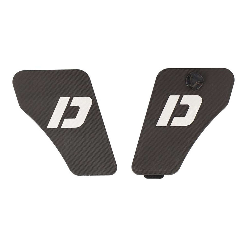 Porte boîte à outils Doppler pour Peugeot 103 MVL/SP - réservoir 3,7 L - Noir Effet Carbone/Gris