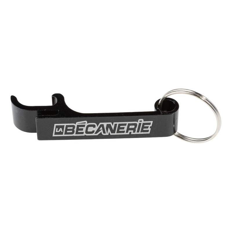 Porte clés décapsuleur métal 60 mm avec impression lazer