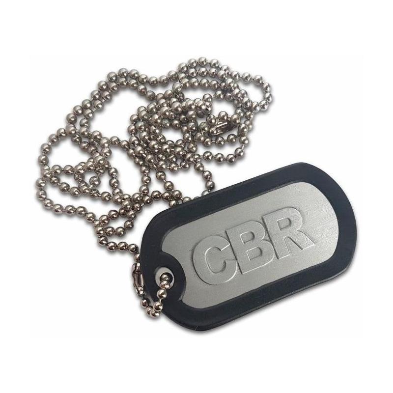 Porte clés plaque type armée US CBR