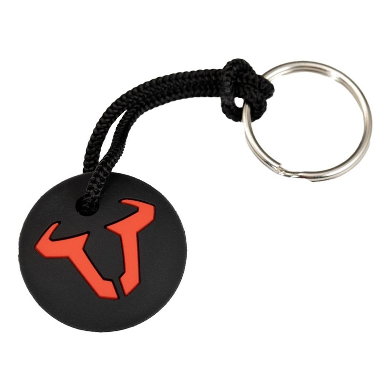 Porte-clés SW-MOTECH 3D Ø 35 mm noir/rouge