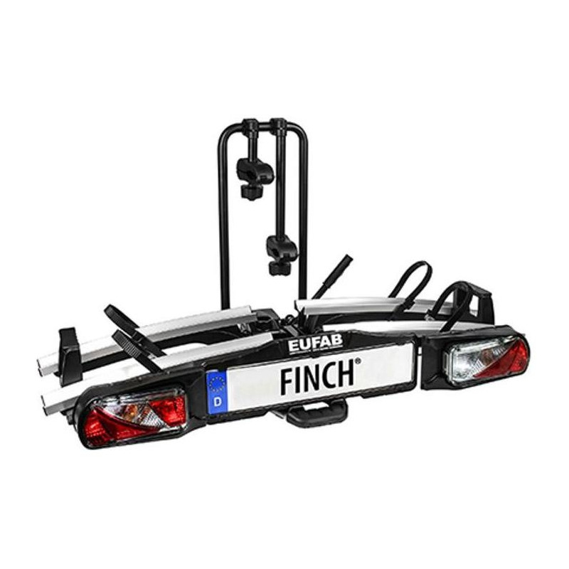 Porte-vélos attelage sur plateforme Eufab Finch 2 vélos adapté VAE
