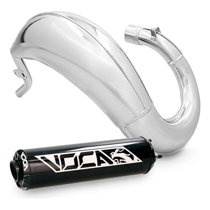 Pot d’échappement Voca Cross Chromed 50/70cc alu noir Sherco SM-R/SE-R