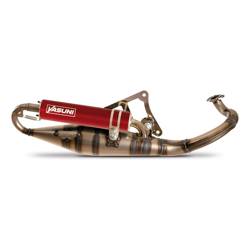 Pot d'échappement Yasuni R-PRO silencieux rouge Peugeot Ludix/Derbi Atlantis