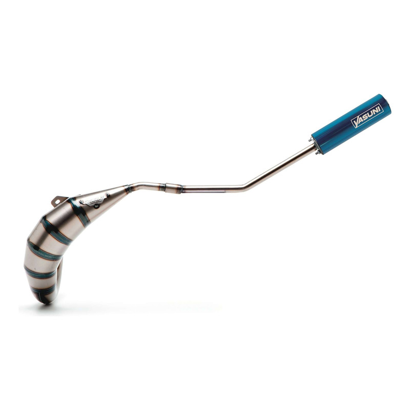 Pot Yasuni Cross HM silencieux bleu Derbi Senda/Gilera RCR