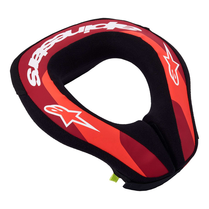 Protection cervicale enfant Alpinestars Sequence Youth red fluo/metallic red/white