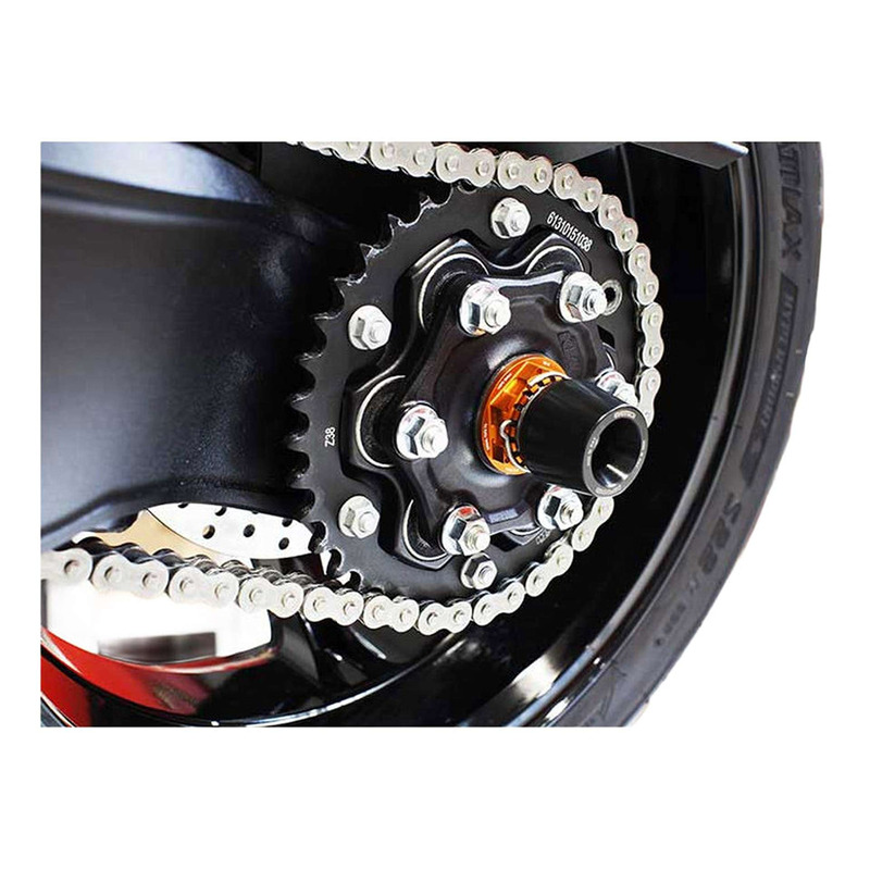 Protection d'axe de roue arrière noir KTM 1290 Superduke R 14-23