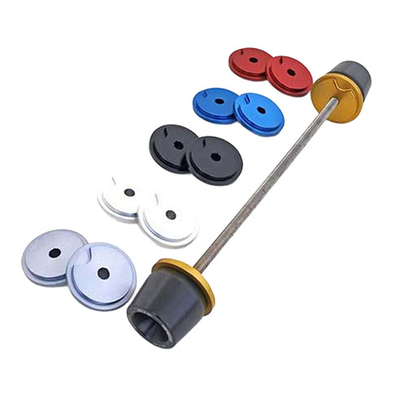 Protection d'axe de roue arrière noir/or Triumph Speed Triple 1200 RS