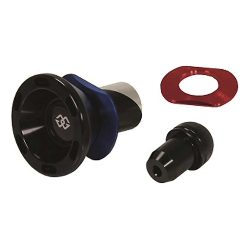 Protection d'axe de roue arrière noir/rouge Gilles Tooling BMW S 1000 R 10-22 inserts rouge