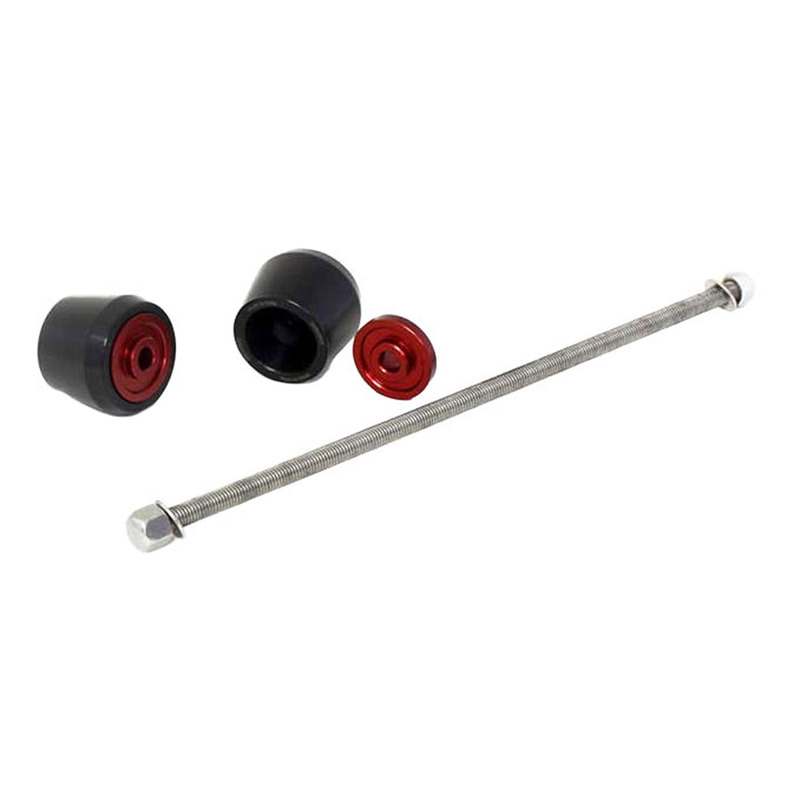 Protection d'axe de roue arrière rouge Suzuki GSX-S