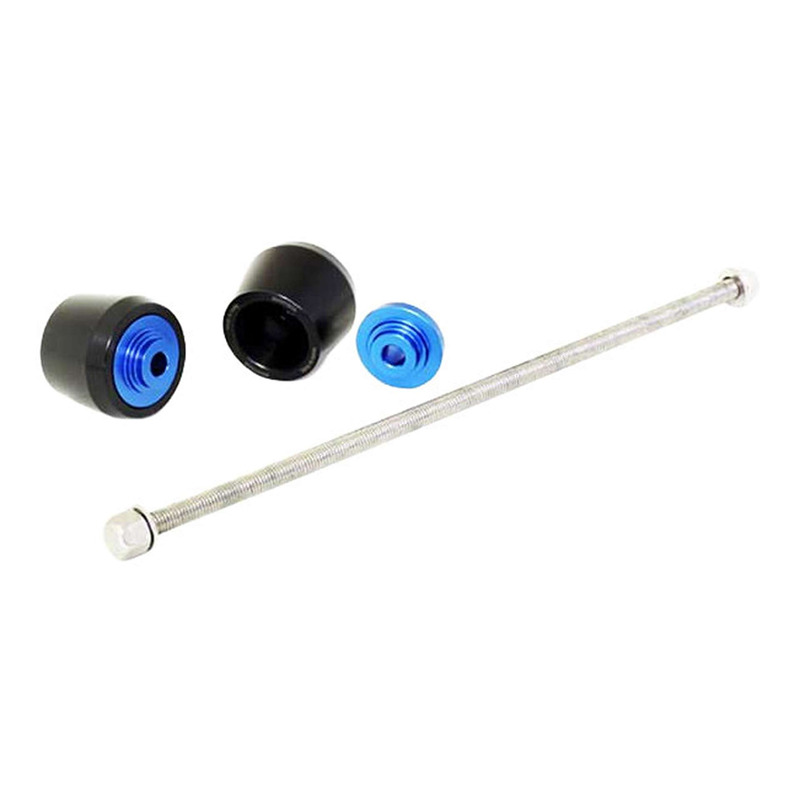 Protection d'axe de roue avant noir/bleu Aprilia RS 660 20-25