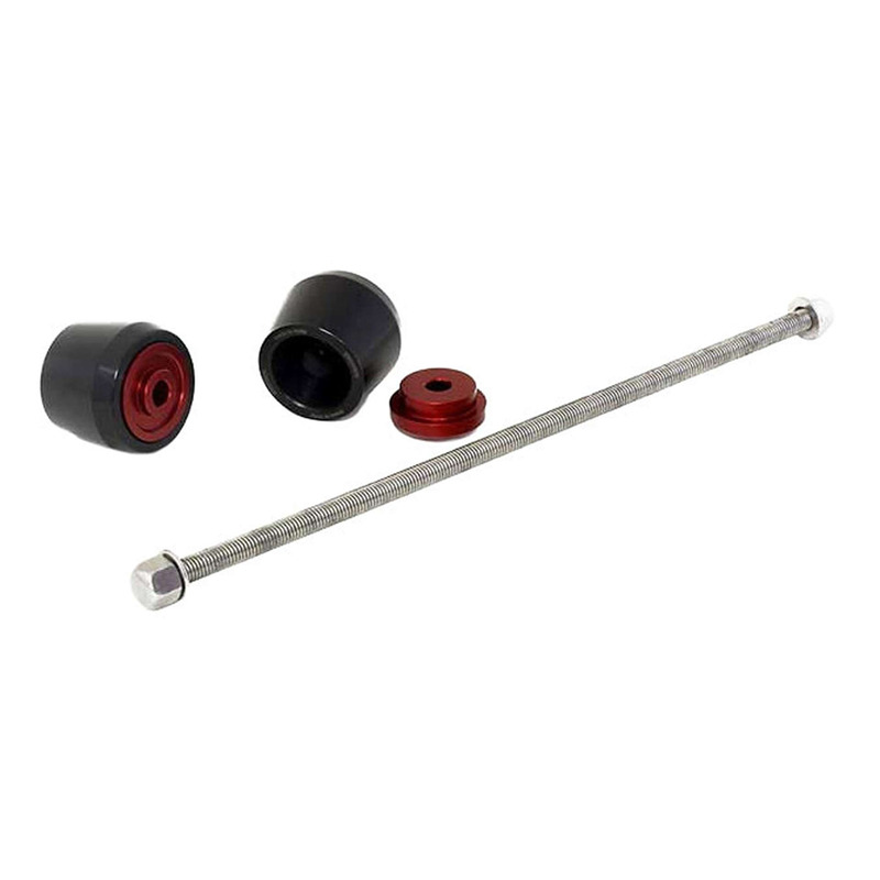 Protection d'axe de roue avant noir/rouge Aprilia RS 660 20-25