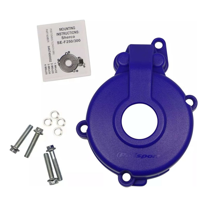 Protection de Carter d’Allumage POLISPORT Bleu - Sherco 250 / 300 SE