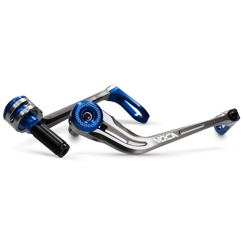 Protection de levier Voca Racing alu bleu