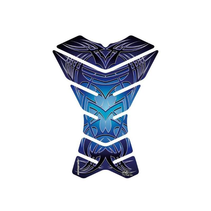 Protection de réservoir Motografix Tribal bleu 3 pièces