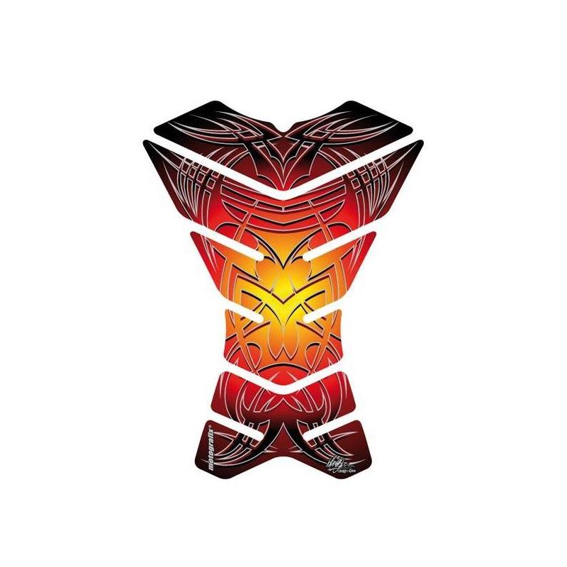 Protection de réservoir Motografix Tribal rouge 3 pièces