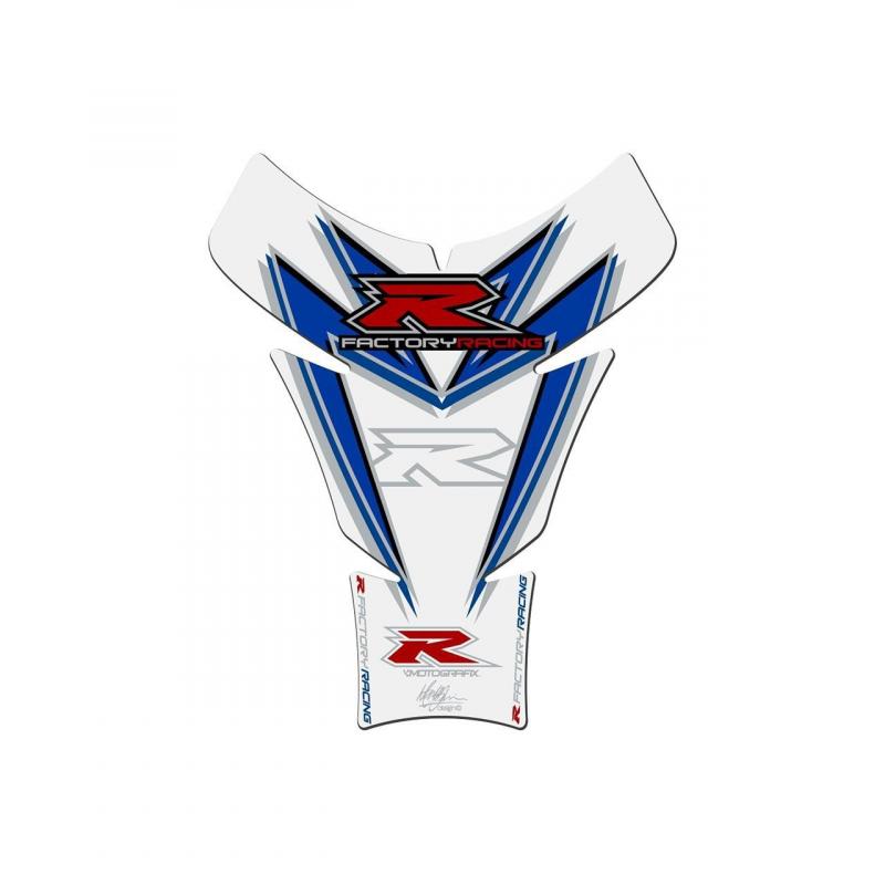 Protection de réservoir Motografix blanc/rouge/bleu Suzuki GSX-R 1 pi