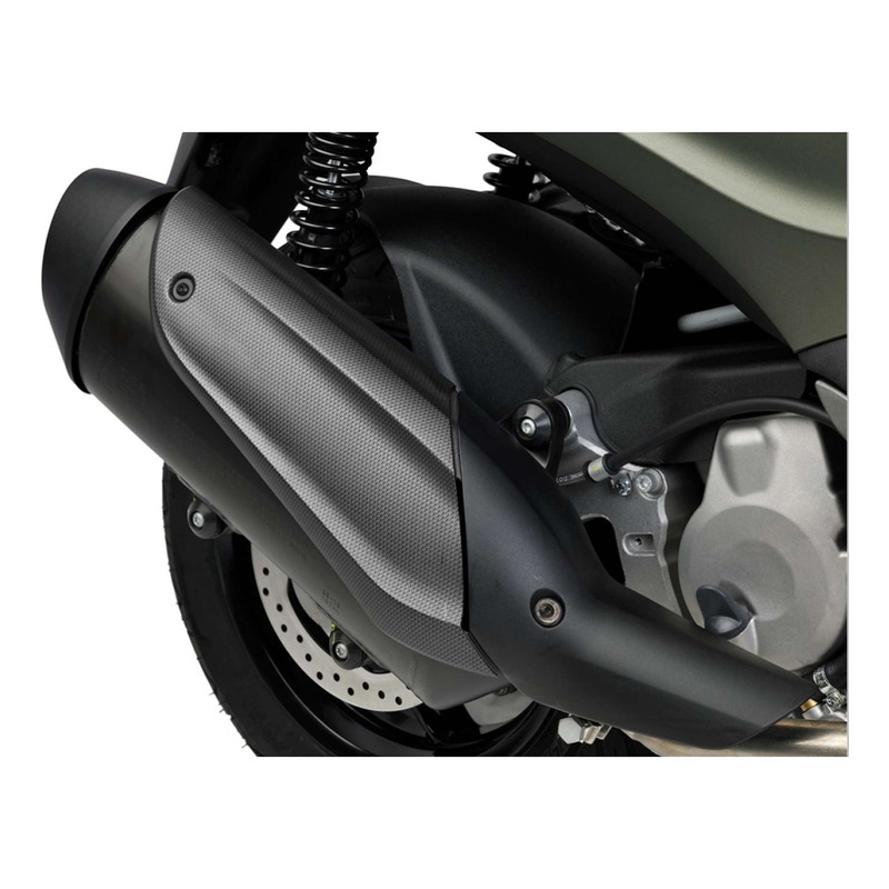 Protection thermique d'échappement effet carbone d'origine 1B006060 Piaggio Beverly 300 2016-20