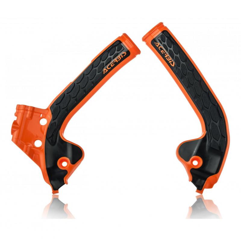 Protection de cadre Acerbis X-grip KTM 85 SX 2018 Noir/Orange Mat